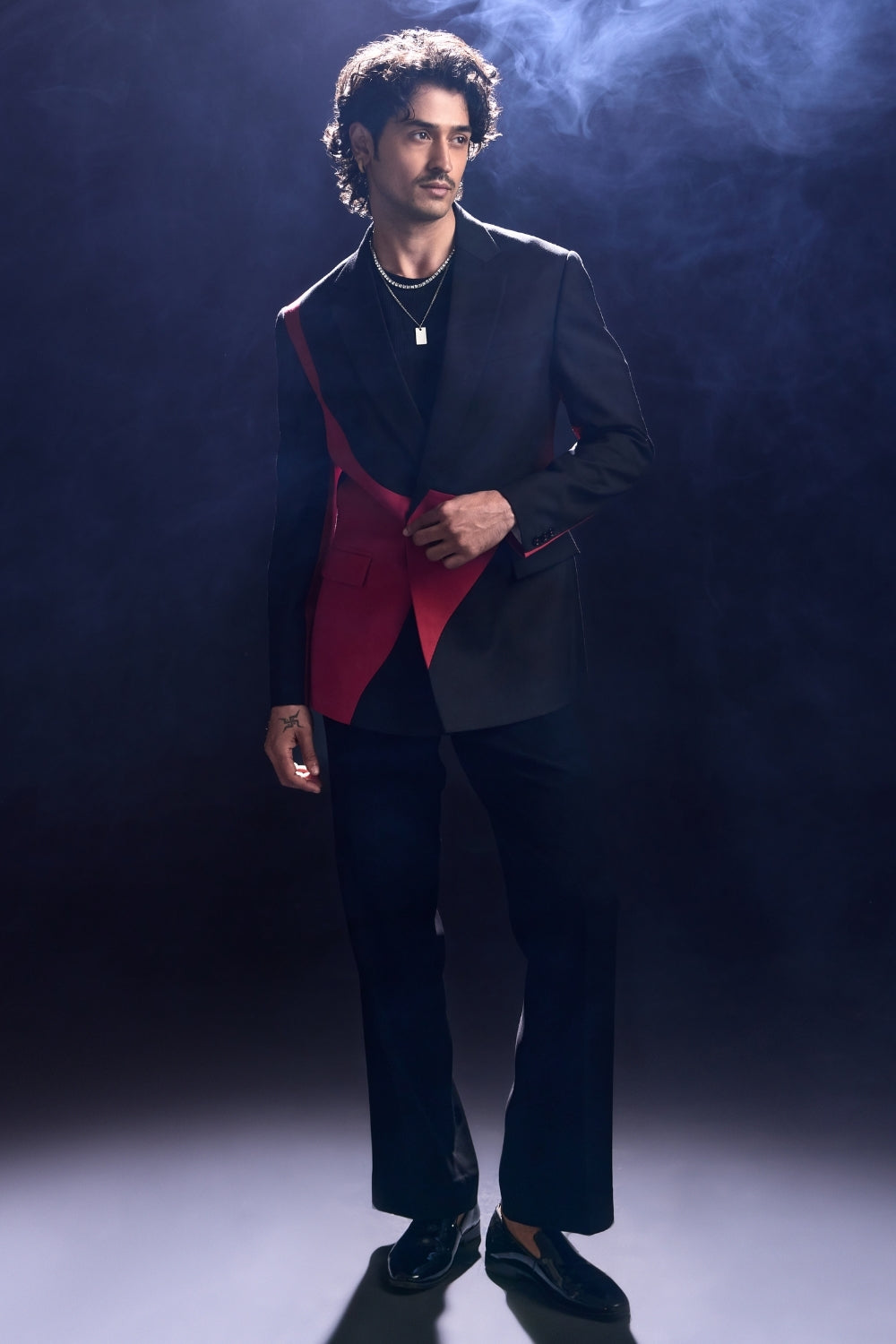 Black and Red Cocktail Blazer – sameergujral