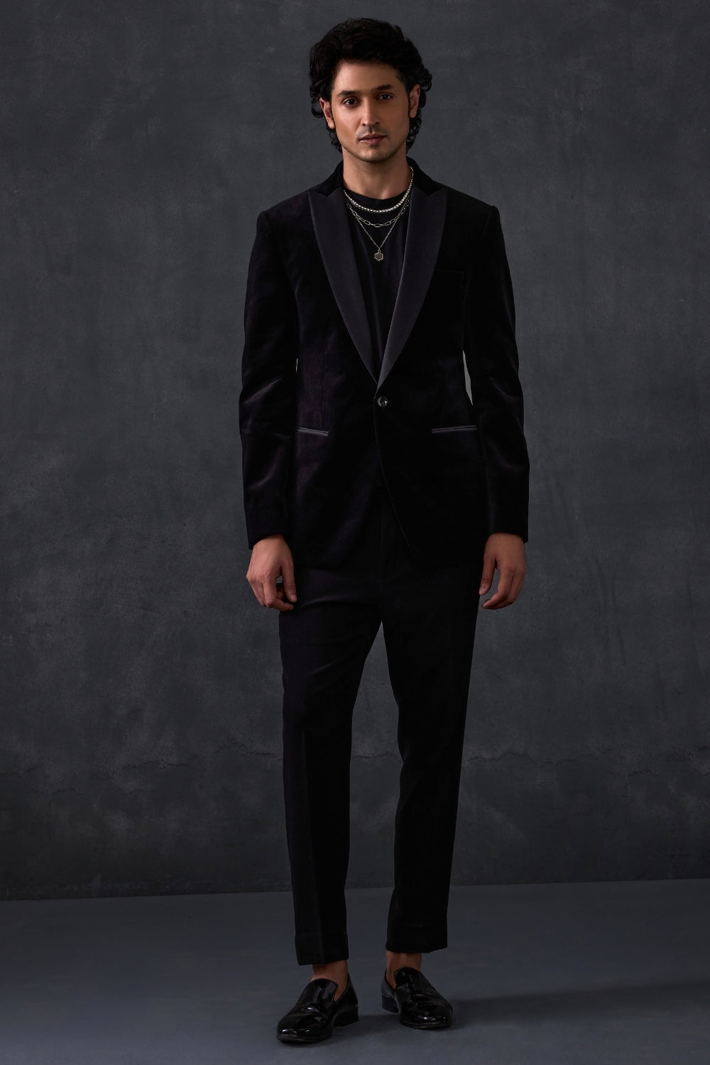 Black Velvet Tuxedo with Trousers