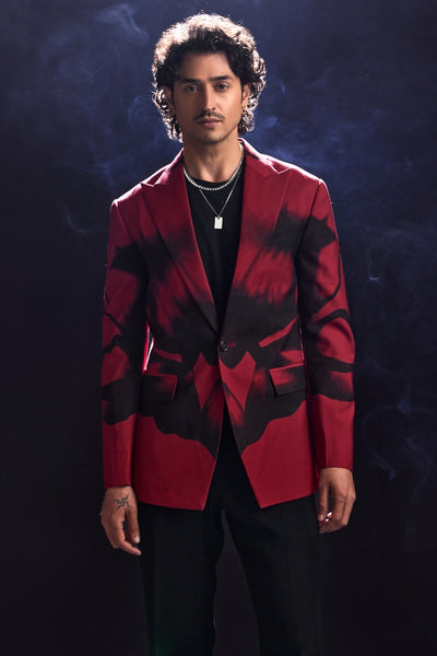 Red Cocktail Blazer