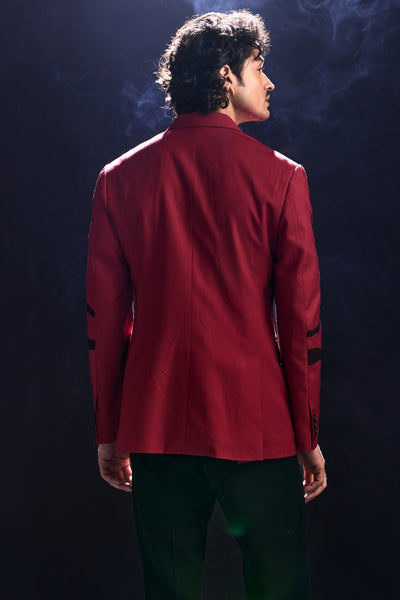 Red Cocktail Blazer