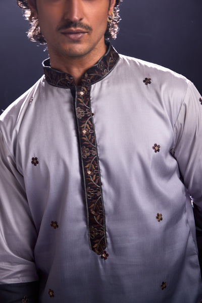 Grey Ambre Kurta with Pants