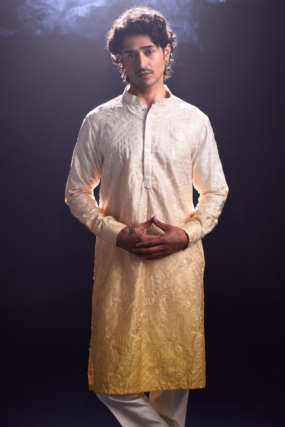 Ambre Yellow Kurta with Pants