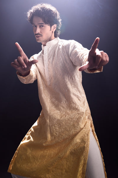 Ambre Yellow Kurta with Pants