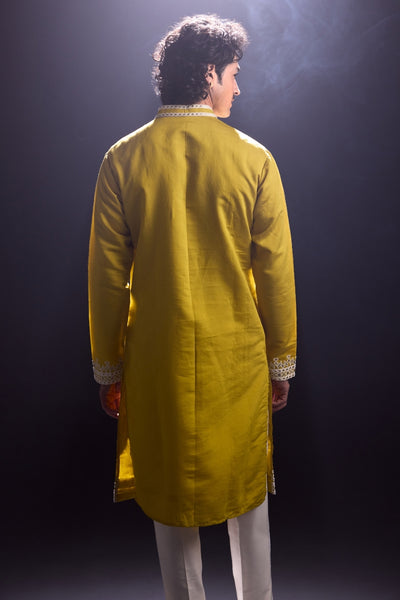 Ambre Yellow Kurta with Pants