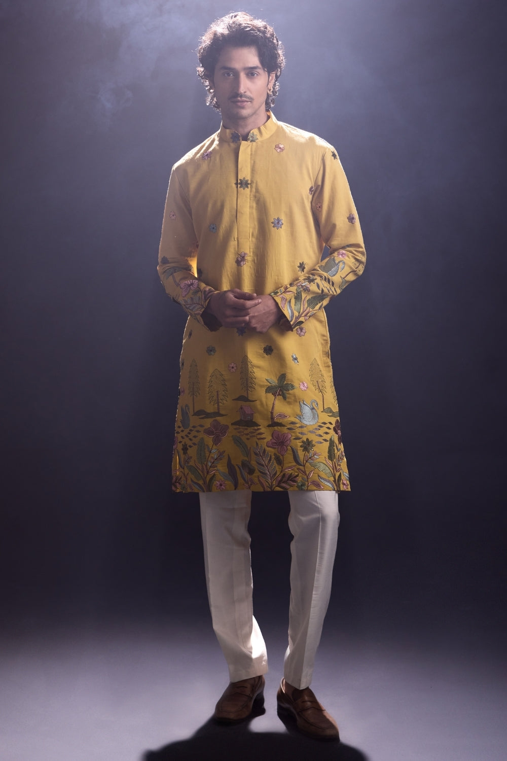 Yellow Kurta with Pants