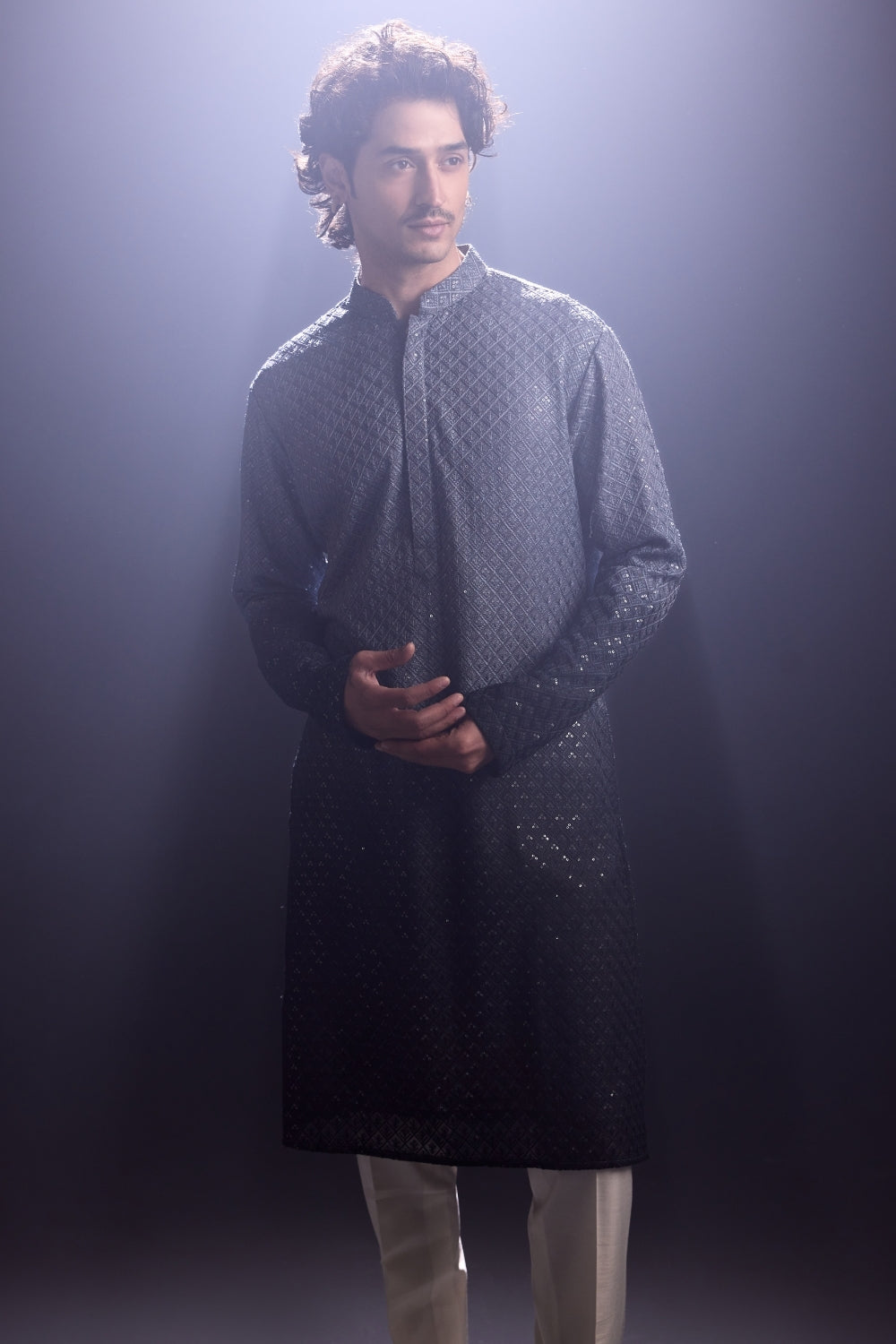 Ambre Chikankari Kurta with Pants