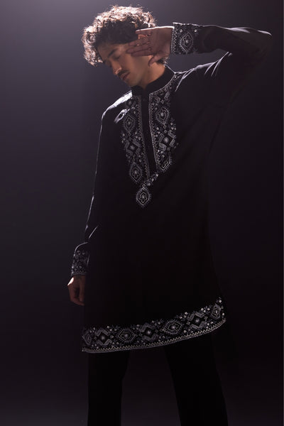 Black Kurta and Pants