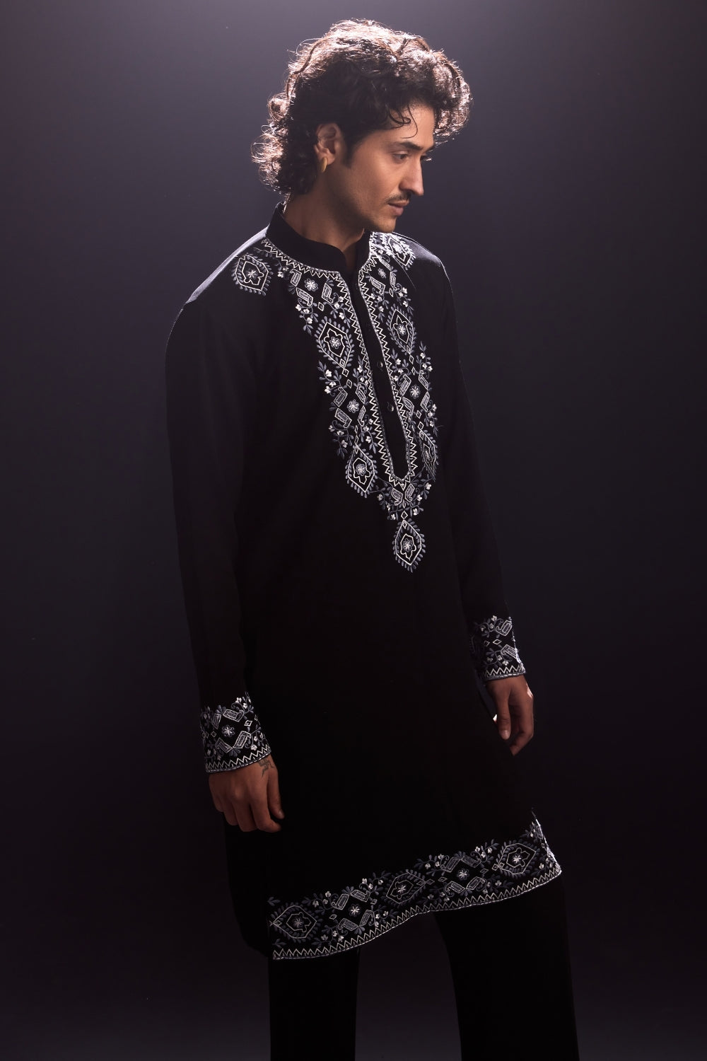 Black Kurta and Pants