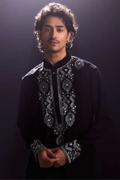 Black Kurta and Pants