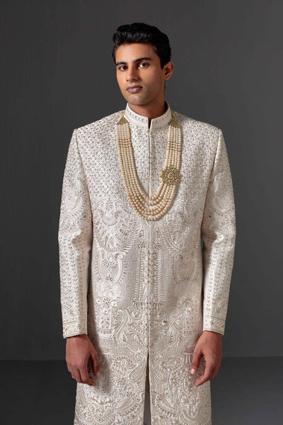 Aseem Dabka Raw Silk Sherwani