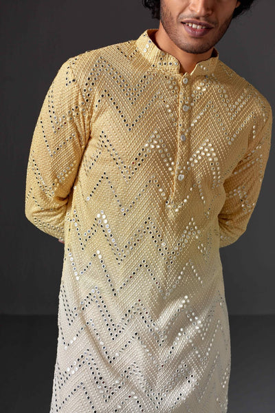 Nilay Yellow Chikankari Kurta Set