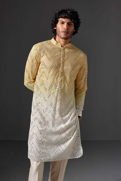 Nilay Yellow Chikankari Kurta Set