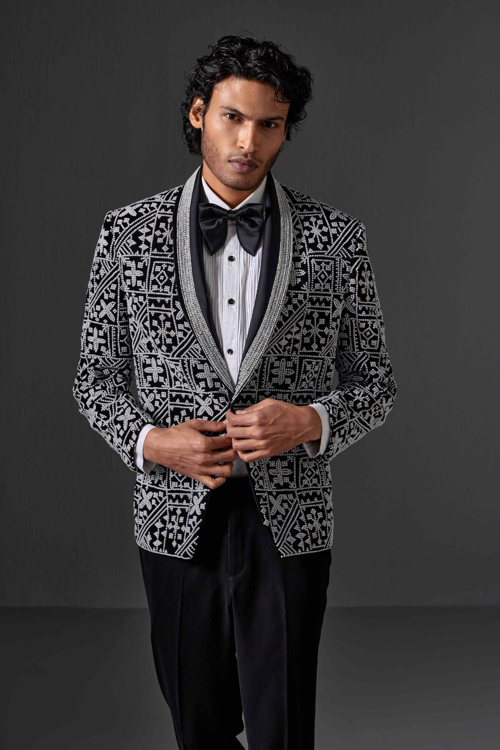 Dax Pearl Work Black Tuxedo