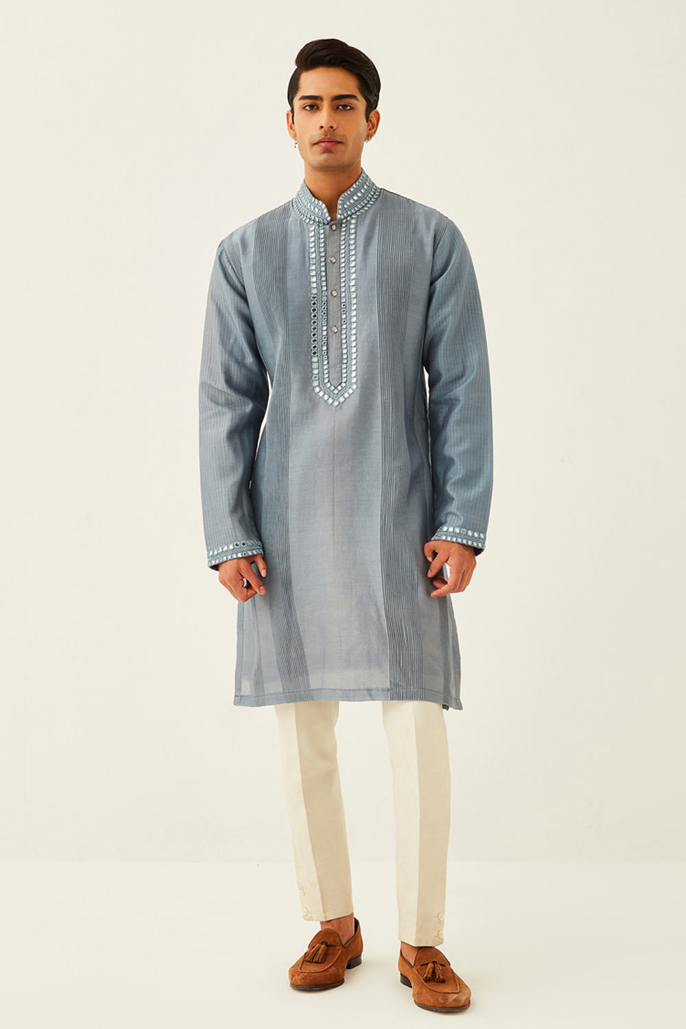 Dove Grey Kurta Set