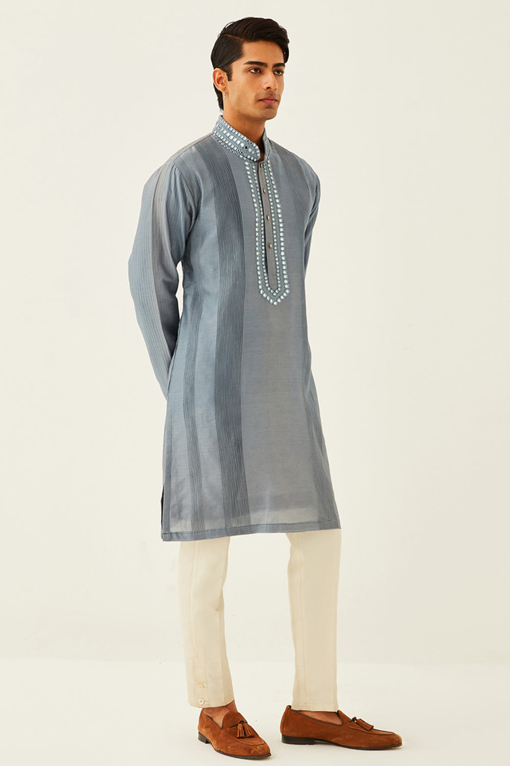 Dove Grey Kurta Set