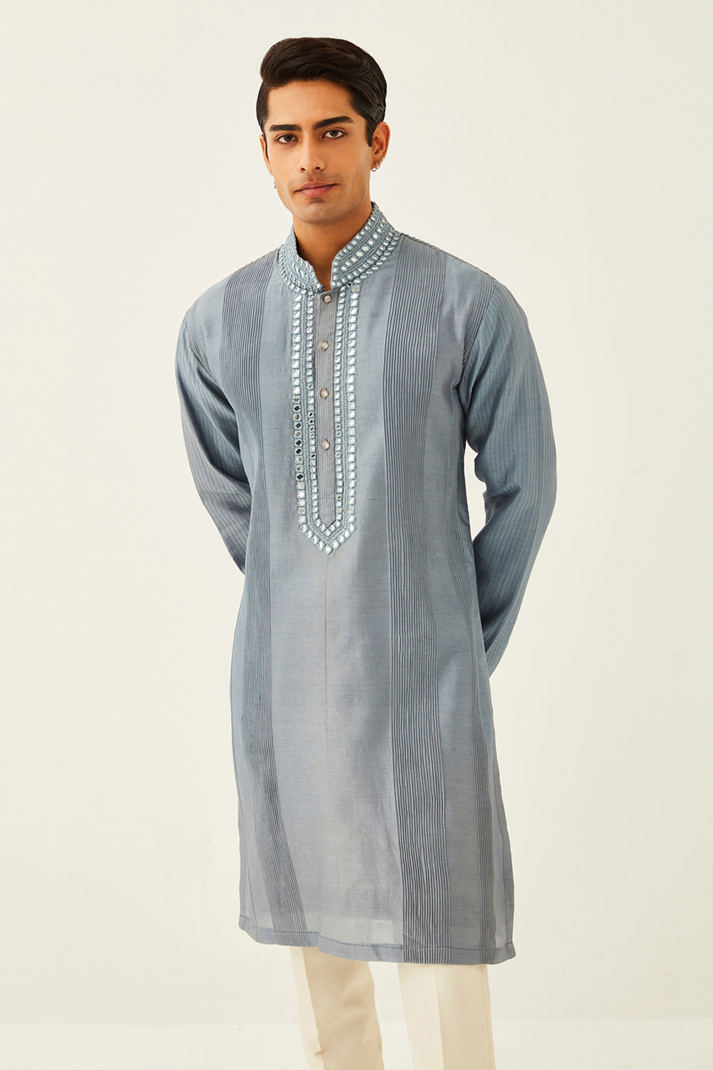 Dove Grey Kurta Set