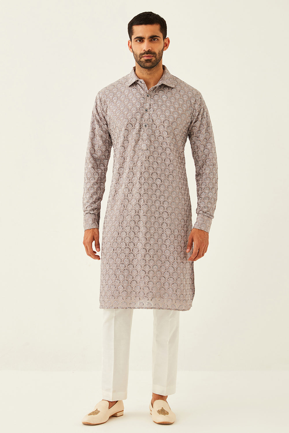 Grey Kurta Set