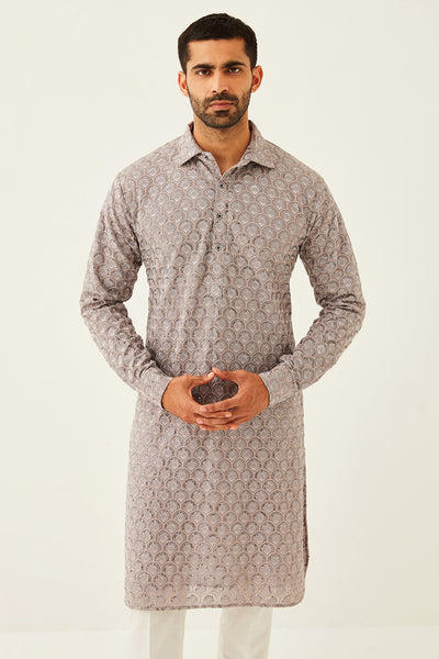 Grey Kurta Set