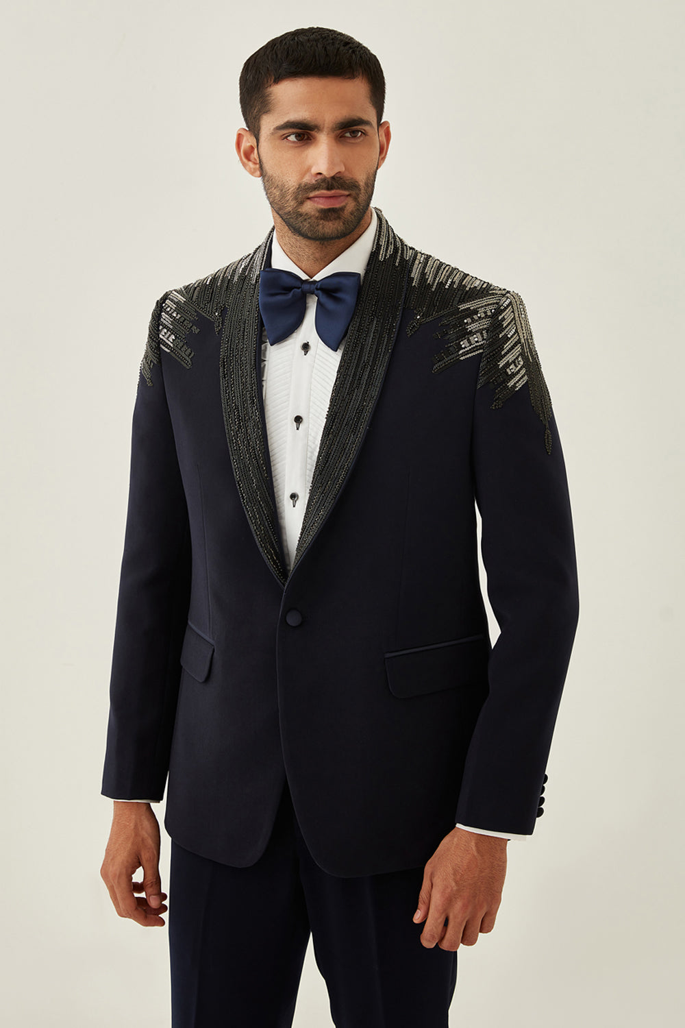 Midnight Blue Tuxedo Set