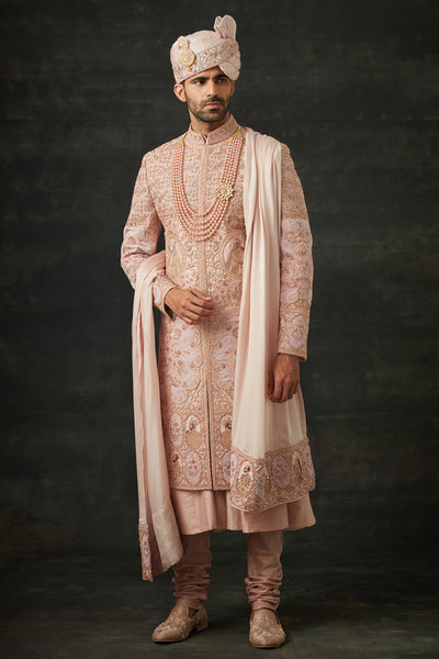 Rose Gold Sherwani Set