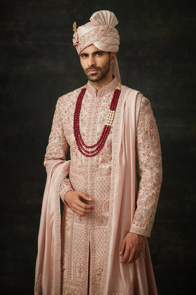 Rose Gold Sherwani Set