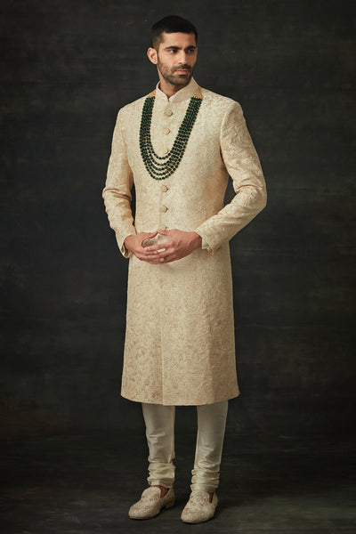 Ivory Sherwani Set