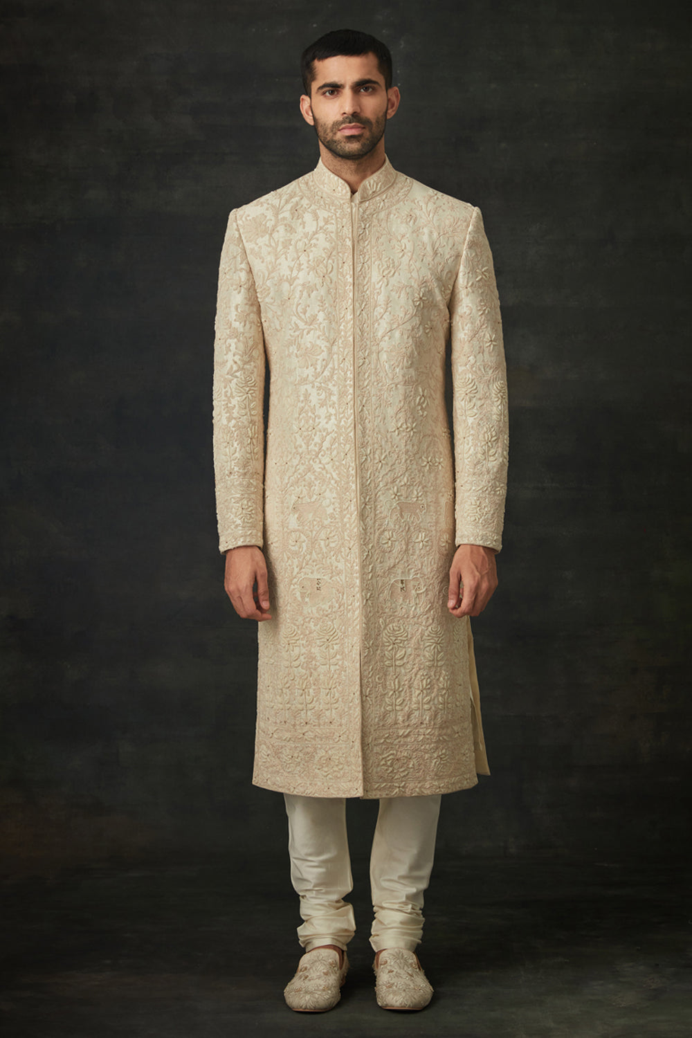 Ivory Sherwani Set