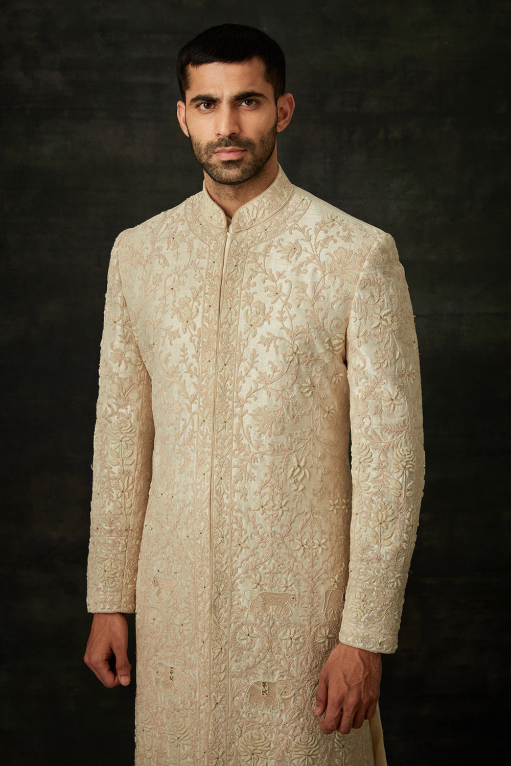 Ivory Sherwani Set