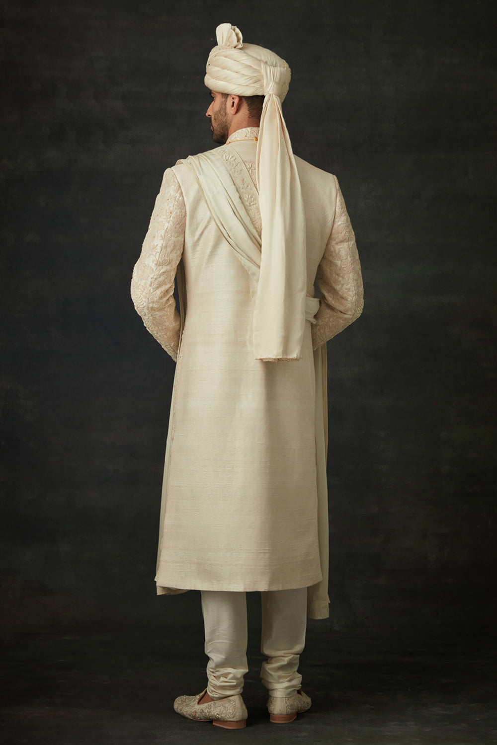 Ivory Sherwani Set