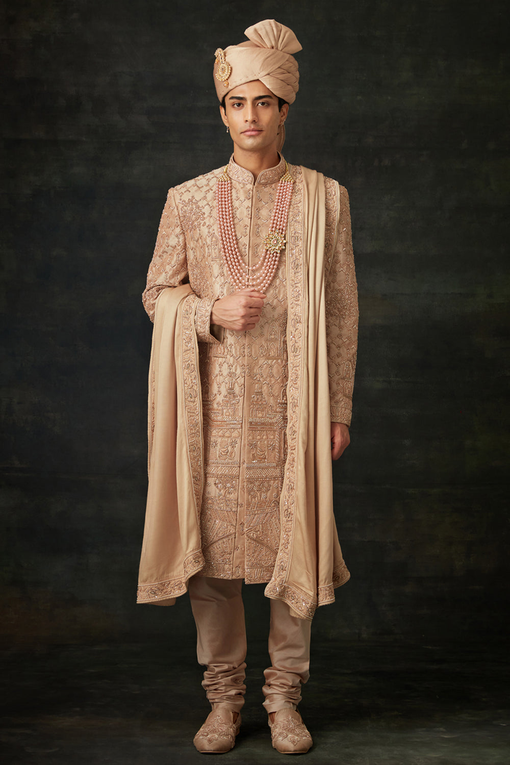 Desert Rose Sherwani Set