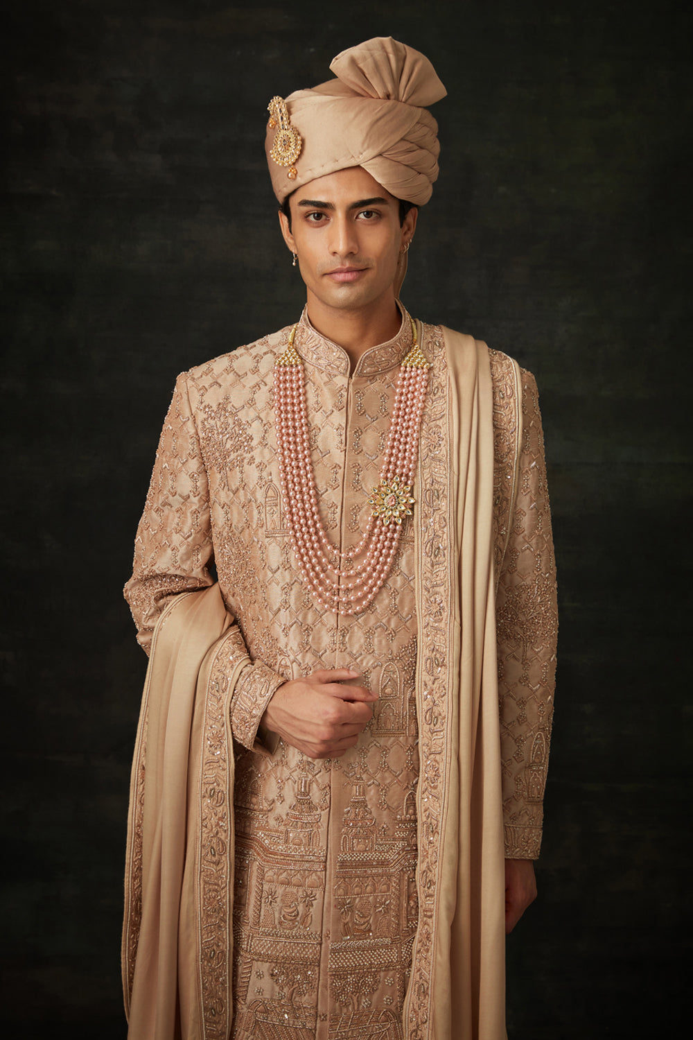 Desert Rose Sherwani Set