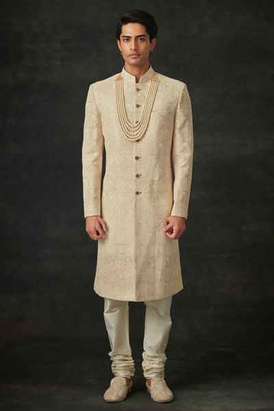 Ivory Sherwani Set