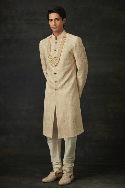 Ivory Sherwani Set