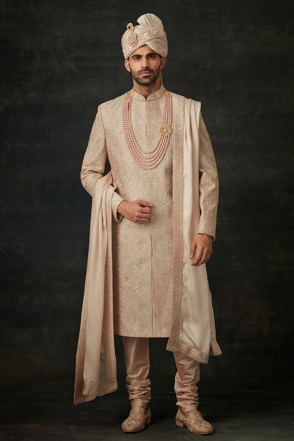 Ivory Sherwani Set