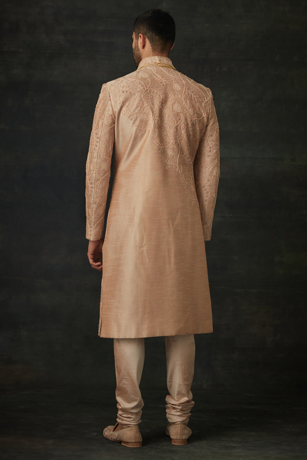 Rose Gold Sherwani Set