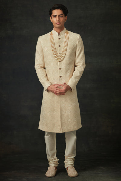 Ivory Sherwani Set