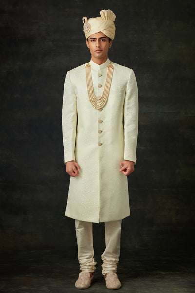 Ivory Sherwani Set