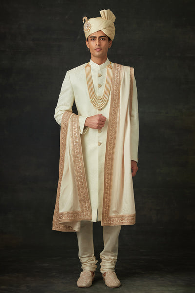 Ivory Sherwani Set