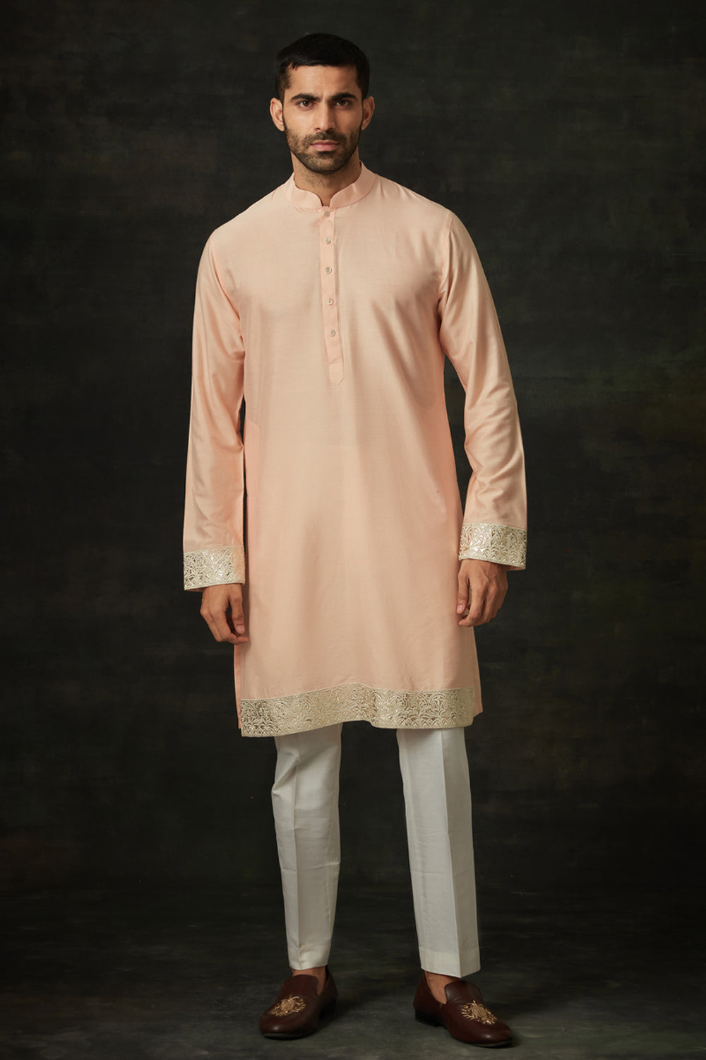 Peach Kurta Set