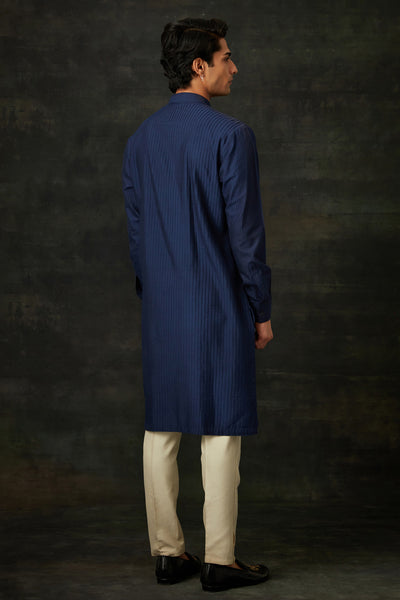 Navy Blue Kurta Set