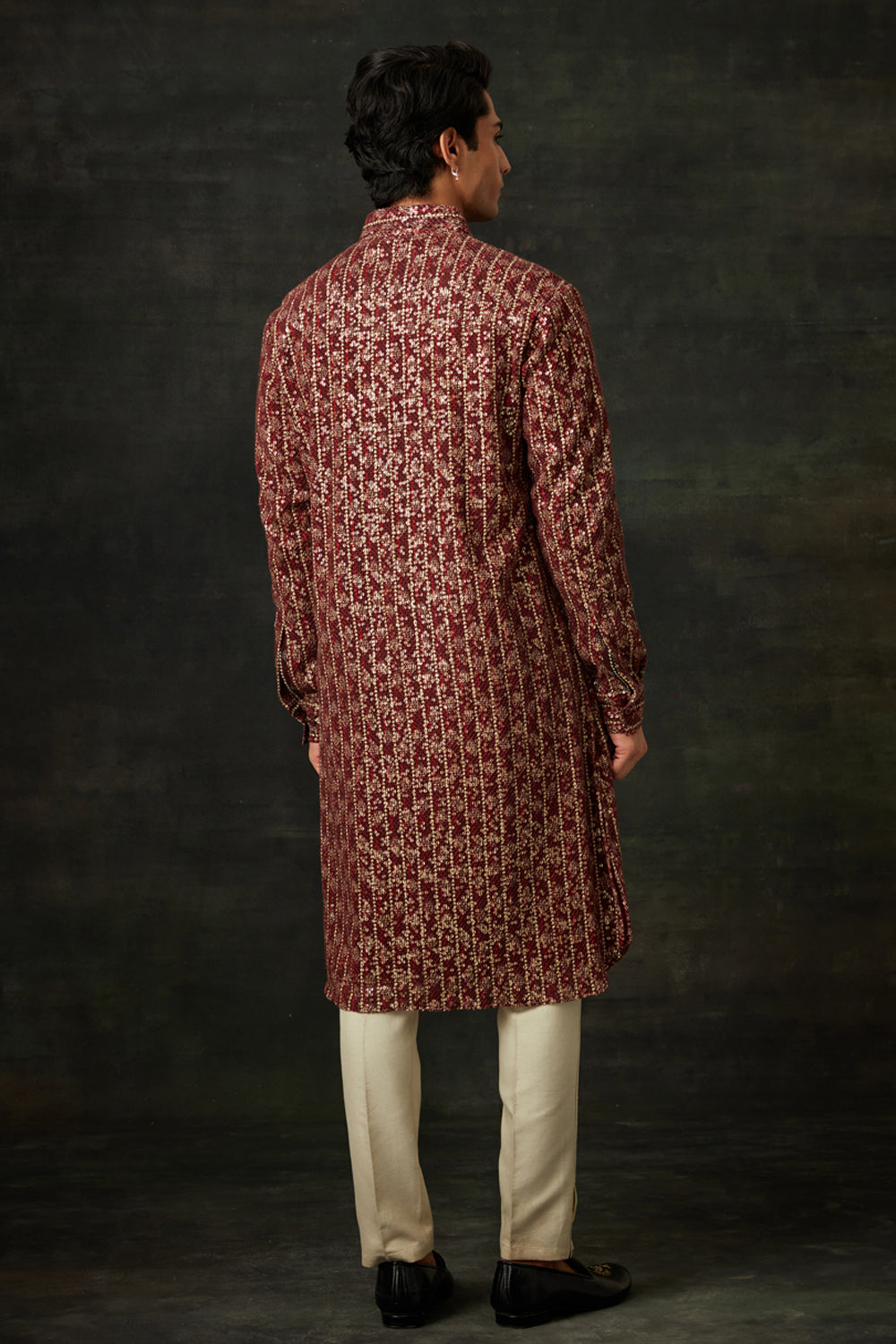 Maroon Kurta Set