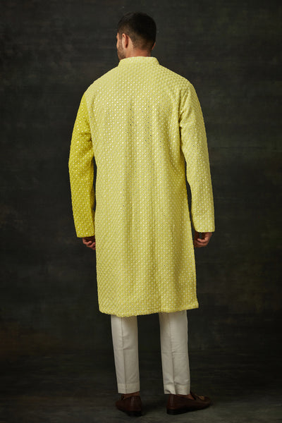 Neon Green Kurta Set