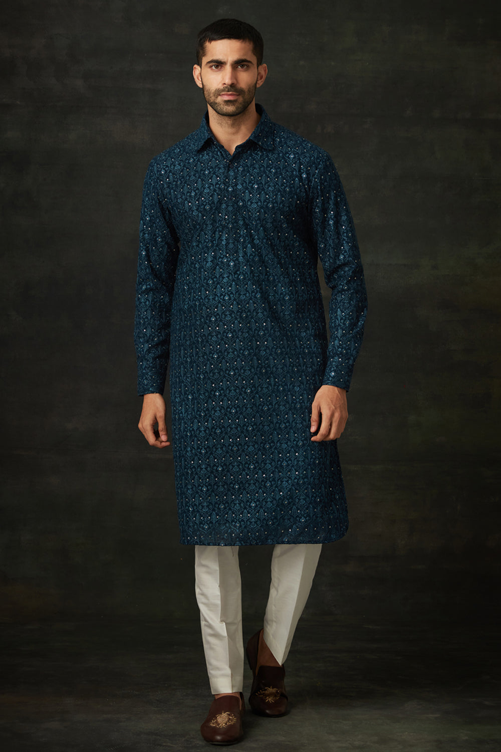 Teal Green Kurta Set