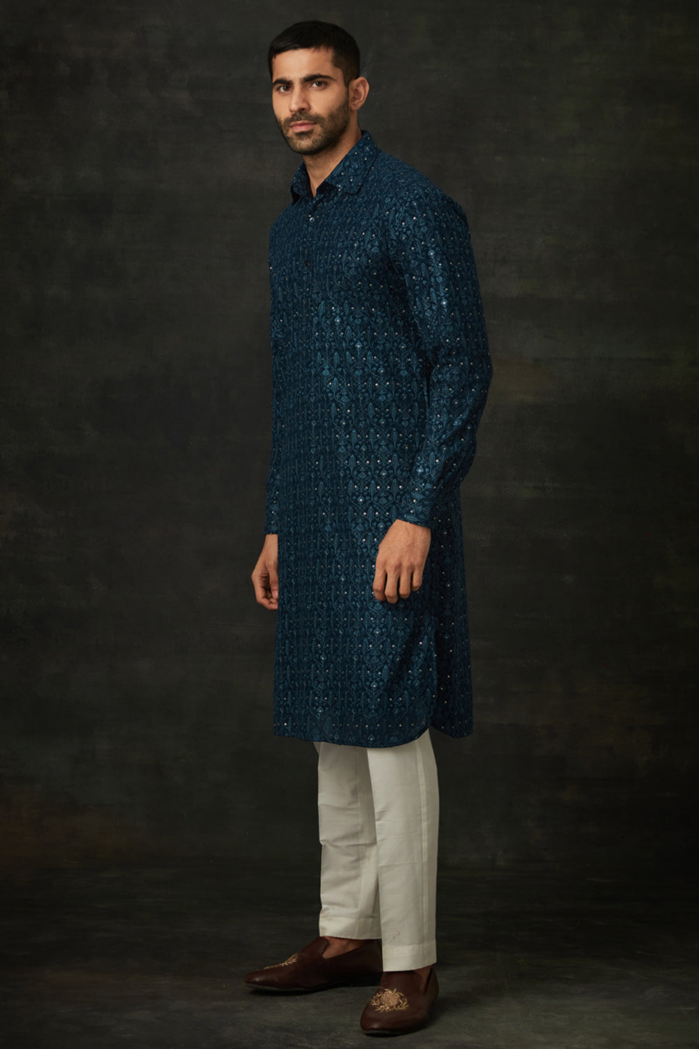 Teal Green Kurta Set