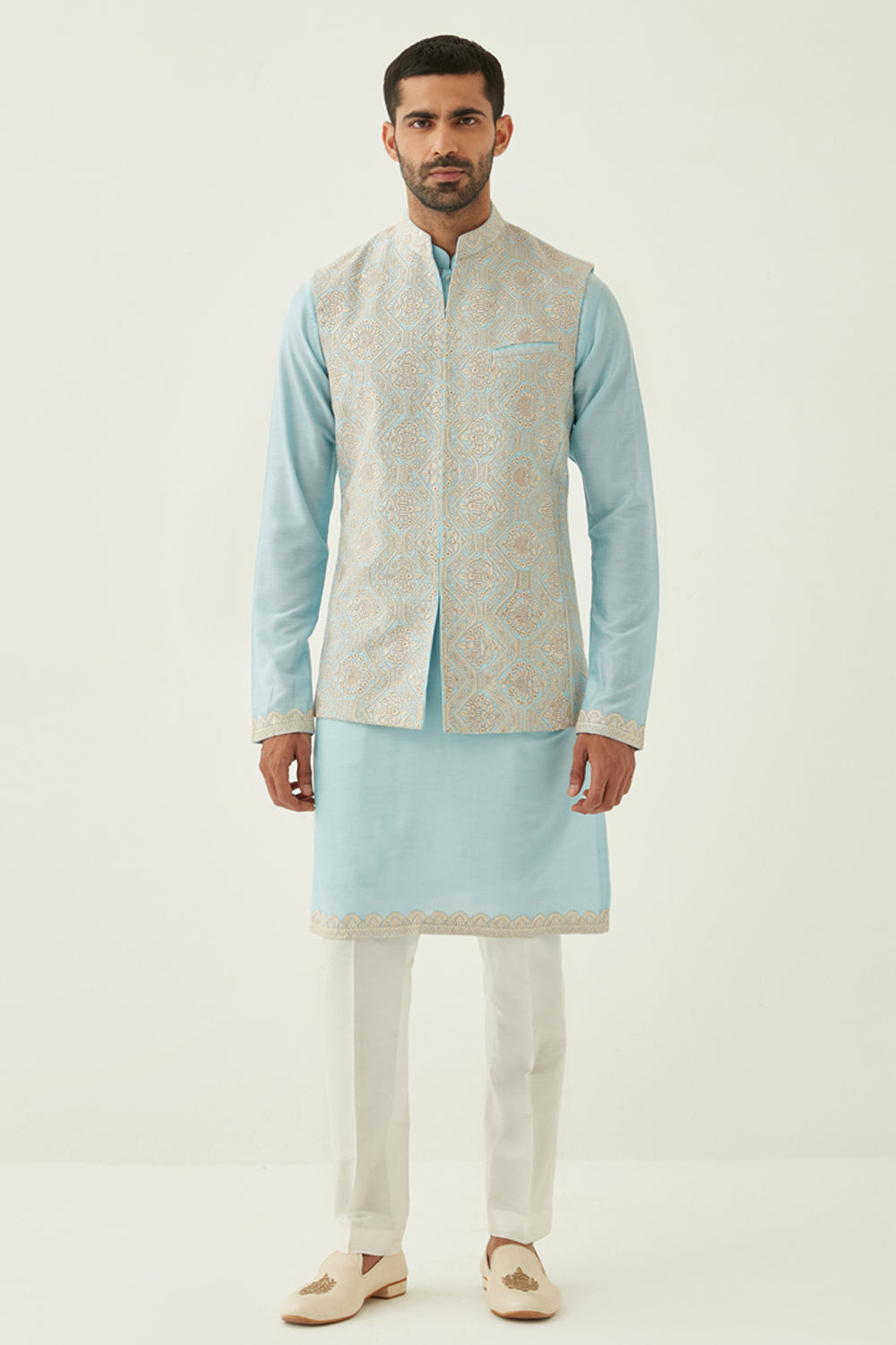 Powder Blue Bundi Set