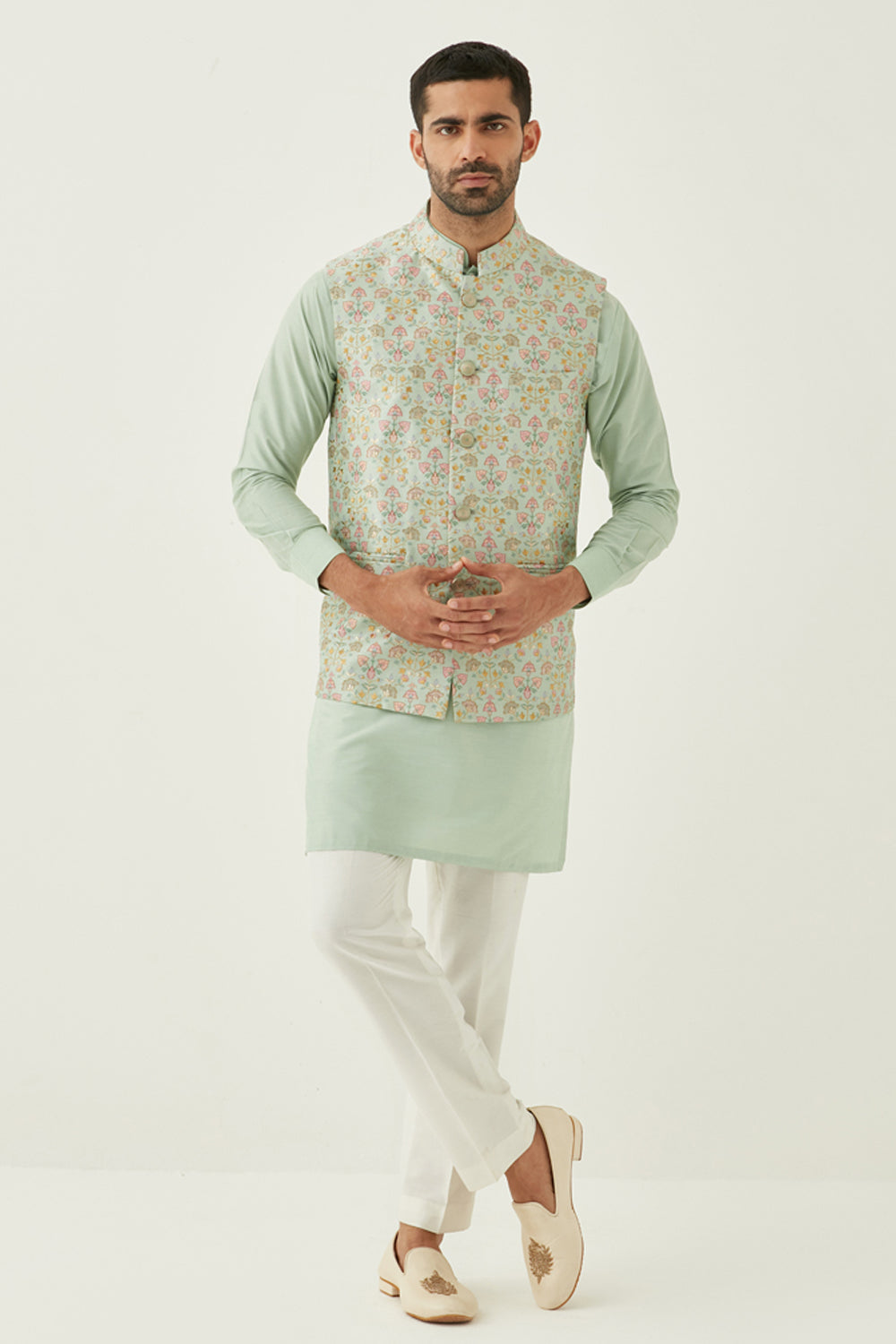 Powder Blue Bundi Set