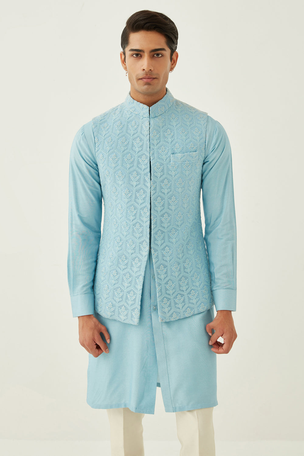 Powder Blue Bundi Set