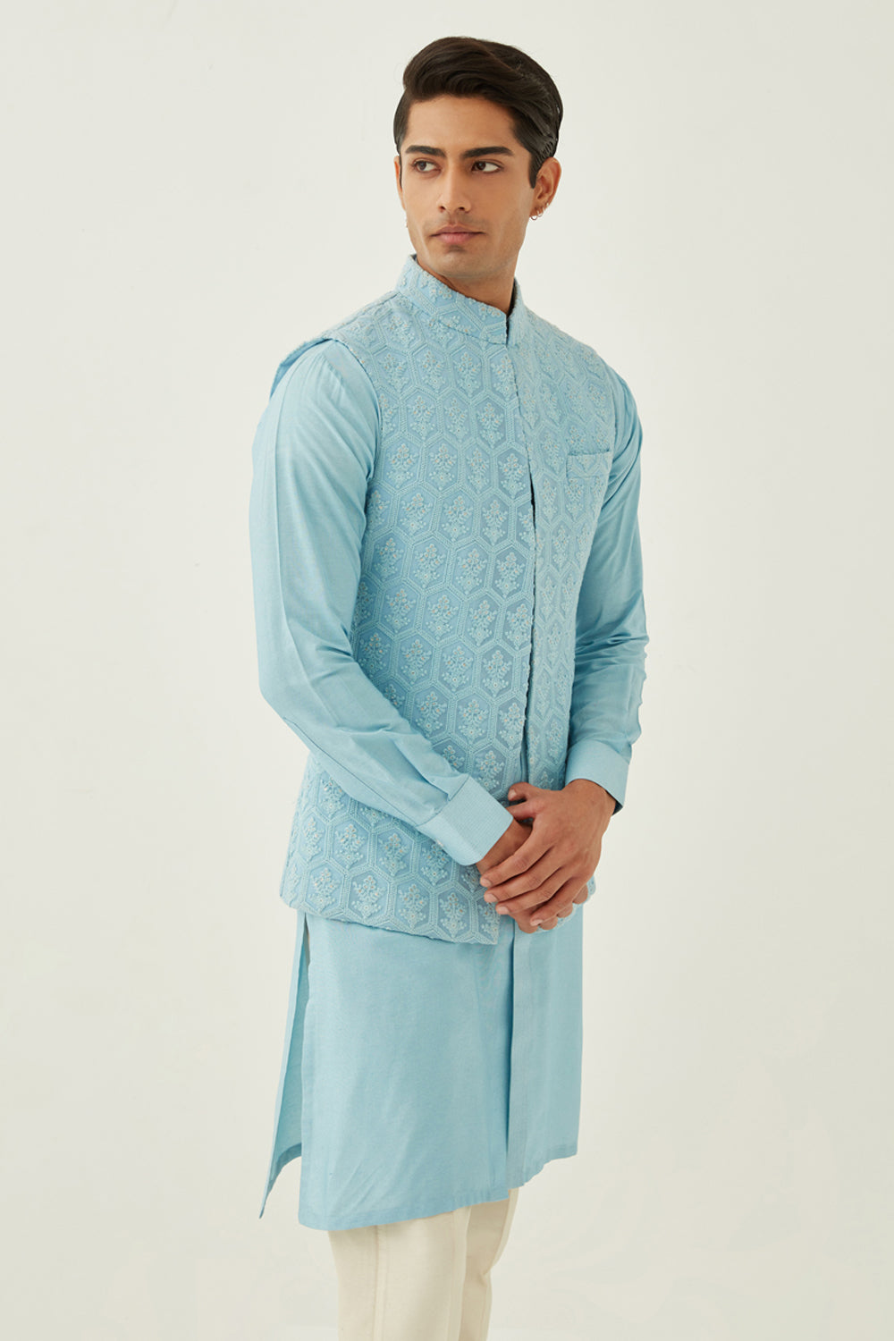 Powder Blue Bundi Set